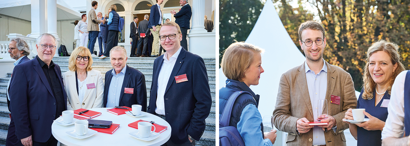 Impressionen vom Empfang vor der Villa Hammerschmidt zu den Petersberger Gesprächen 2024